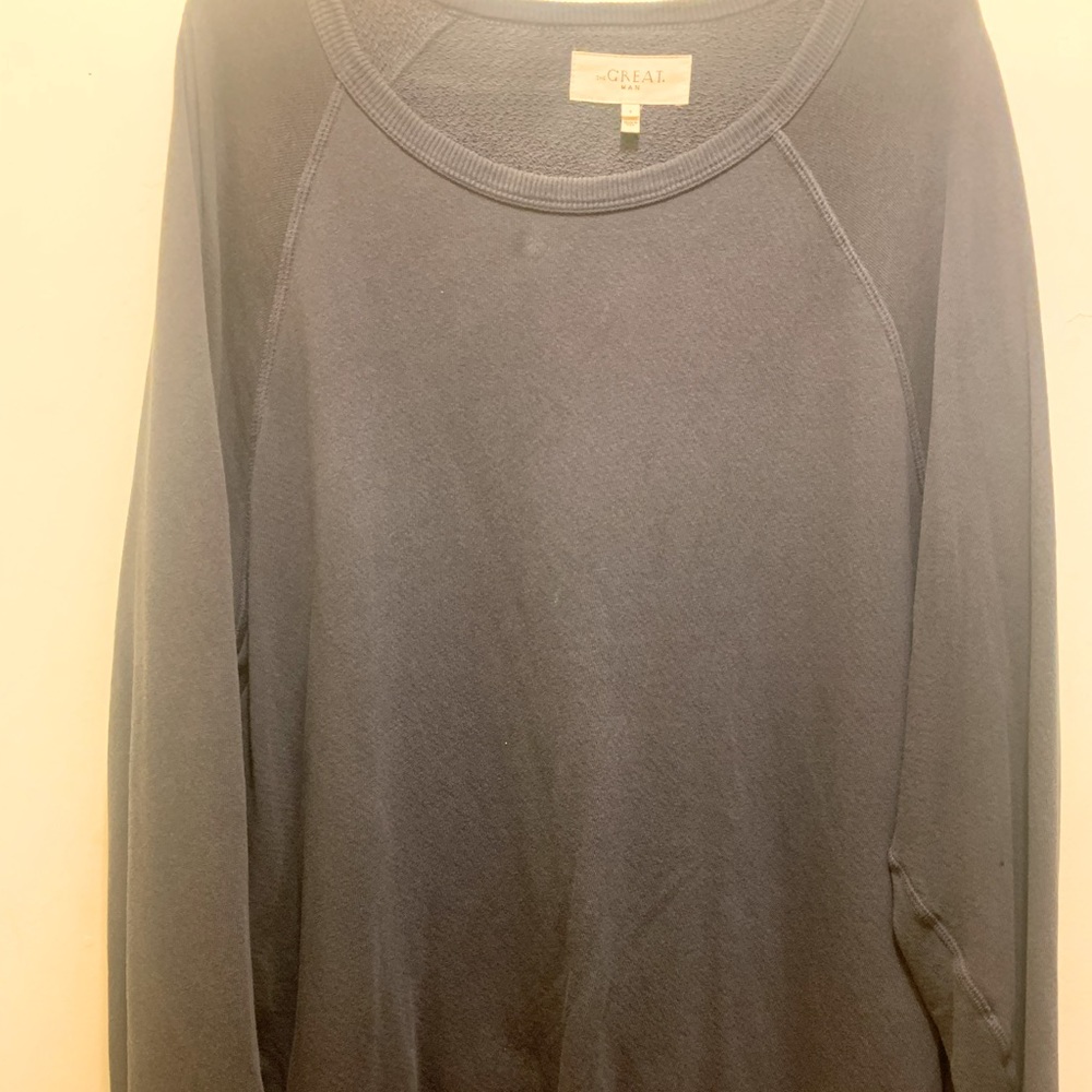 Mens The Great Swetshirt Washed Navy